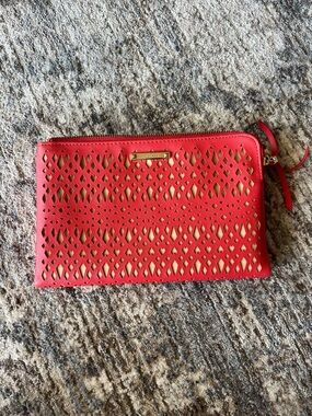 Stella & Dot Red Zip Clutch